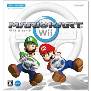 【中古即納】[表紙説明書なし][Wii]マリオカートWii(Wiiハンドル同梱)(20080410) クリスマス_e