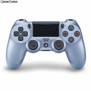 【中古即納】[ACC][PS4]ワイヤレスコントローラー デュアルショック4(DUALSHOCK4) チタン・ブルー SIE(CUH-ZCT2J28)(20190906)