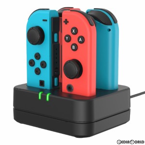 【新品】【お取り寄せ】[ACC][Switch]CYBER・コントローラー充電スタンド 4個タイプ(SWITCH Joy-Con用/スイッチ ジョイコン用) ブラック 