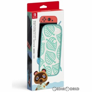 【中古即納】[ACC][Switch](画面保護シート無し) Nintendo Switch(ニンテンドースイッチ) キャリングケース あつまれ どうぶつの森エディ