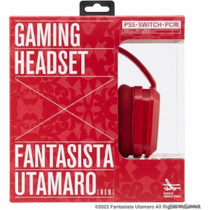 【新品】【お取り寄せ】[ACC][PS5]GAMING HEADSET×FANTASISTA UTAMARO(ゲーミングヘッドセット ファンタジスタ歌磨呂) レッド タイプツ