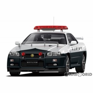 【新品】【お取り寄せ】[PTM]ザ・パトロールカー No.1 1/24 ニッサン BNR34 スカイラインGT-R パトロールカー '99 プラモデル アオシマ(2