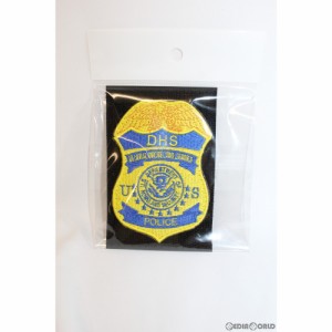 ※特価【新品即納】[MIL]ノーブランド ポリスレプリカパッチ DHS POLICE Badge Patch(DHS ポリス バッジパッチ) イエロー(PRP2)(20150223