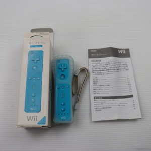 【中古即納】[ACC][Wii]Wiiリモコンジャケット・専用ストラップ付き Wiiリモコン(Wii Remote) アオ 任天堂(RVL-A-CCB)(20091203)