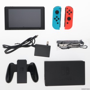 【中古即納】[本体][Switch]Nintendo Switch(ニンテンドースイッチ) Joy-Con(L) ネオンブルー/(R) ネオンレッド(HAC-S-KABAA)(20170303)