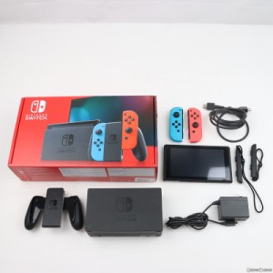 【中古即納】[本体][Switch]Nintendo Switch(ニンテンドースイッチ) Joy-Con(L) ネオンブルー/(R) ネオンレッド(HAD-S-KABAA)(20190830)