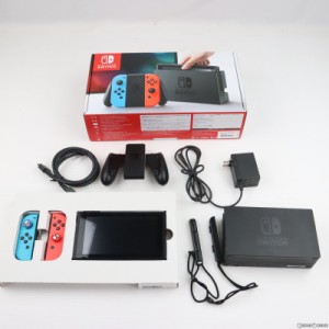 【中古即納】[Switch](本体)Nintendo Switch(ニンテンドースイッチ) Joy-Con(L) ネオンブルー/(R) ネオンレッド(HAC-S-KABAA)(20170303)