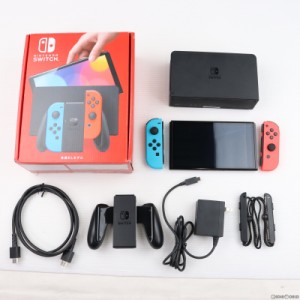 【中古即納】[本体][Switch]Nintendo Switch(有機ELモデル) ニンテンドースイッチ Joy-Con(L) ネオンブルー/(R) ネオンレッド(HEG-S-KABA