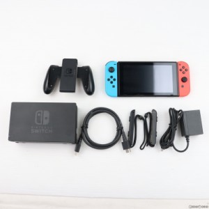 【中古即納】[本体][Switch]Nintendo Switch(ニンテンドースイッチ) Joy-Con(L) ネオンブルー/(R) ネオンレッド(HAC-S-KABAA)(20170303)