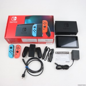 【中古即納】[本体][Switch]Nintendo Switch(ニンテンドースイッチ) Joy-Con(L) ネオンブルー/(R) ネオンレッド(HAD-S-KABAA)(20190830)