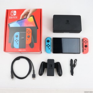 【中古即納】[本体][Switch]Nintendo Switch(有機ELモデル) ニンテンドースイッチ Joy-Con(L) ネオンブルー/(R) ネオンレッド(HEG-S-KABA