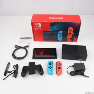 【中古即納】[本体][Switch]Nintendo Switch(ニンテンドースイッチ) Joy-Con(L) ネオンブルー/(R) ネオンレッド(HAD-S-KABAA)(20190830)