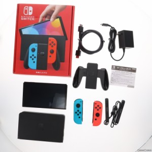 【中古即納】[本体][Switch]Nintendo Switch(有機ELモデル) ニンテンドースイッチ Joy-Con(L) ネオンブルー/(R) ネオンレッド(HEG-S-KABA