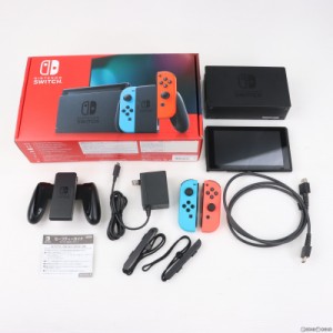 【中古即納】[本体][Switch]Nintendo Switch(ニンテンドースイッチ) Joy-Con(L) ネオンブルー/(R) ネオンレッド(HAD-S-KABAA)(20190830)