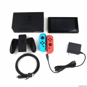 【中古即納】[本体][Switch]Nintendo Switch(ニンテンドースイッチ) Joy-Con(L) ネオンブルー/(R) ネオンレッド(HAC-S-KABAA)(20170303)