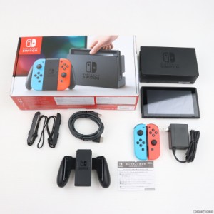 【中古即納】[本体][Switch]Nintendo Switch(ニンテンドースイッチ) Joy-Con(L) ネオンブルー/(R) ネオンレッド(HAC-S-KABAA)(20170303)