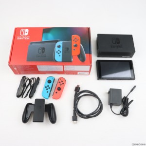 【中古即納】[本体][Switch]Nintendo Switch(ニンテンドースイッチ) Joy-Con(L) ネオンブルー/(R) ネオンレッド(HAD-S-KABAA)(20190830)