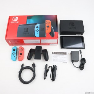 【中古即納】[本体][Switch]Nintendo Switch(ニンテンドースイッチ) Joy-Con(L) ネオンブルー/(R) ネオンレッド(HAD-S-KABAA)(20190830)