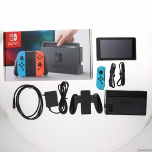 【中古即納】[本体][Switch]Nintendo Switch(ニンテンドースイッチ) Joy-Con(L) ネオンブルー/(R) ネオンレッド(HAC-S-KABAA)(20170303)