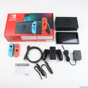 【中古即納】[本体][Switch]Nintendo Switch(ニンテンドースイッチ) Joy-Con(L) ネオンブルー/(R) ネオンレッド(HAD-S-KABAA)(20190830)