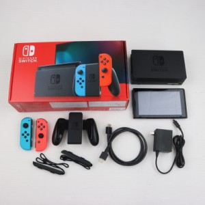 【中古即納】[本体][Switch]Nintendo Switch(ニンテンドースイッチ) Joy-Con(L) ネオンブルー/(R) ネオンレッド(HAD-S-KABAA)(20190830)