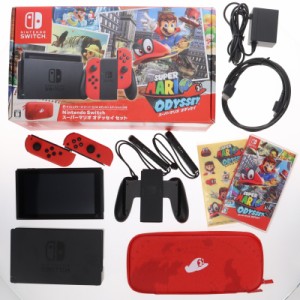 【中古即納】[本体][Switch](保護フィルム無し)Nintendo Switch(ニンテンドースイッチ) スーパーマリオ オデッセイセット(HAC-S-KADEE)(2