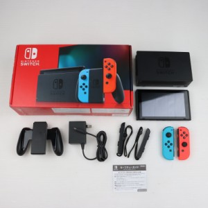 【中古即納】[本体][Switch]Nintendo Switch(ニンテンドースイッチ) Joy-Con(L) ネオンブルー/(R) ネオンレッド(HAD-S-KABAA)(20190830)