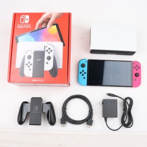 【中古即納】[本体][Switch]Nintendo Switch(有機ELモデル) ニンテンドースイッチ Joy-Con(L)/(R) ホワイト(HEG-S-KAAAA)(20211008)