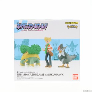 【中古即納】[FIG](食玩)ポケモンスケールワールド シンオウ地方 ジュン&ハヤシガメ&ムクホーク ポケットモンスター 1/20 完成品 フィギ