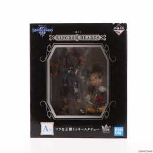 【中古即納】[FIG]A賞 ソラ&王様ミッキースタチュー 一番くじ KINGDOM HEARTS(キングダム ハーツ) フィギュア プライズ バンダイスピリッ