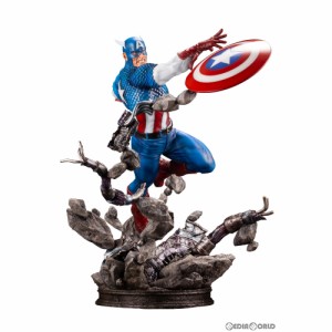 【中古即納】[FIG]MARVEL AVENGERS キャプテンアメリカ ファインアートスタチュー MARVEL UNIVERSE(マーベルユニバース) 1/6 完成品 フィ