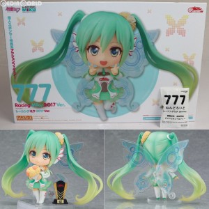 【中古即納】[FIG]優勝記念追加特典付属 ねんどろいど 777 レーシングミク 2017 Ver. 初音ミクGTプロジェクト GSR個人スポンサー特典 完