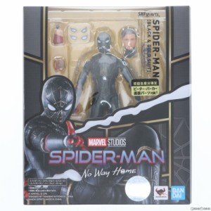 【中古即納】[FIG]初回特典素面パーツ付属 S.H.Figuarts(フィギュアーツ) スパイダーマン[ブラック ゴールドスーツ](スパイダーマン:ノー