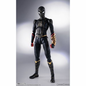 【中古即納】[FIG]初回特典素面パーツ付属 S.H.Figuarts(フィギュアーツ) スパイダーマン[ブラック ゴールドスーツ](スパイダーマン:ノー