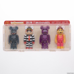 【中古即納】[FIG]マクドナルド限定 BE@RBRICK(ベアブリック) ゴジラVSマクドナルド 150% 4体セット 完成品 可動フィギュア メディコム・