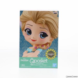 【中古即納】[FIG]エルサ(A 濃緑) Q posket-Elsa Frozen Fever Design- アナと雪の女王 エルサのサプライズ フィギュア プライズ(39528) 