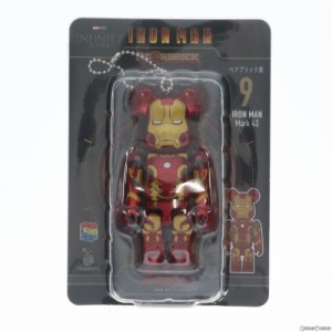 【中古即納】[FIG]ベアブリック賞 BE@RBRICK(ベアブリック) 9.アイアンマン マーク43 Happyくじ BE@RBRICK MARVEL Infinity SAGA 『IRON 