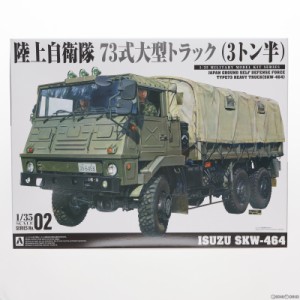 【中古即納】[PTM]ミリタリーモデルキットシリーズ No.2 1/35 73式大型トラック SKW-464 プラモデル(058947) アオシマ(20211221)