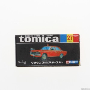 【中古即納】[MDL]トミカ No.27 1/65 トヨタ クラウン ファイアチーフカー(レッド/黒箱/中国製) 復刻版 完成品 ミニカー トミー(19991231