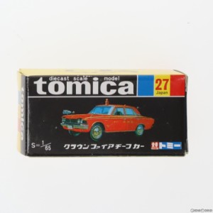 【中古即納】[MDL]トミカ No.27 1/65 トヨタ クラウン ファイアチーフカー(レッド/黒箱/中国製) 復刻版 完成品 ミニカー トミー(19991231