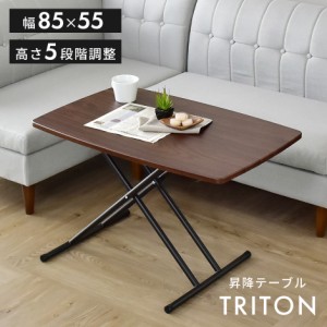 昇降テーブル ダイニングテーブル 無段階 ダイニング テーブル トリトン85×55 インテリア家具 おすすめ おしゃれ 北欧 big_ki プレゼン