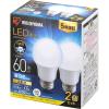 IRIS OHYAMA �A�C���X�I�[���} LED�d�� E26 �L�z��2P �����F 60�`(810lm) LDA7N-G-6T62P