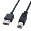 ���ʑ}���� USB�P�[�u�� 1.5m �u���b�N A-B�R�l�N�^ [KU-R15] 