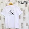 �������� Calvin Klein �J���o���N���C�� CKJ ���^���b�N���m�O�������ST�V���c SS METALLIC MONOGRAM LOGO TEE 40BC839 �N���[�l�b�N �g