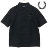 �t���b�h�y���[ FRED PERRY �����Y �o�X�P�b�g�E�B�[�u�V���c [M2438-102 SS26] BASKET WEAVE SHIRT �g�b�v�X ���� �I�[�v���J���[�V���c