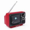 WINTECH TVR-RT1RD ���b�h 2.8�C���`�t���|�[�^�u�������Z�O�e���r ���g���f�U�C�� ���C�hFM�Ή� /�e���r/AM/FM