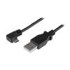 �i�܂Ƃ߁j StarTech.com Micro USB L�^�E�����P�[�u�� 1m Type A�i�I�X�j-Micro B�i�I�X�j�[�d�������p �u���b�N USBAUB1MRA 1�{ �k�~3