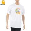 �J�[�n�[�g Carhartt WIP T�V���c �����Y ���� S/S BEACH C T-SHIRT I029020 �N���[�l�b�N �z���C�g ���S �v�����g �X�g���[�g �J�W���A