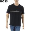 �q���[�S�{�X HUGO BOSS T�V���c �����Y 50515395 Unique ���� �N���[�l�b�N �u���b�N �z���C�g �X�g���b�` �� ���S�� �u�����h �傫���T