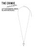 �N���C�~�[ �����Y �N���X�l�b�N���X THE CRIMIE ���^�[���{���N���X�V���o�[�l�b�N���X LETTER RIBBON CROSS SILVER NECKLACE  �A���J�W
